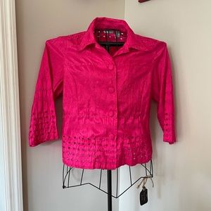 Chico’s Blouse Shirt Women’s Hot Pink